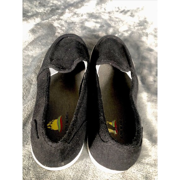 Aloha Island Shoes Woman’s Black Size 8  Casual Canvas Sneeker - Picture 8 of 9